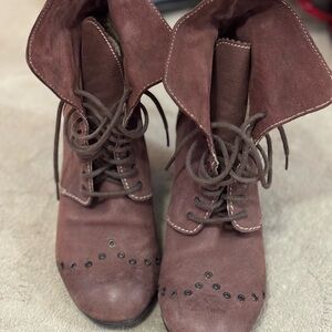 Fly London Lace-Up Ankle Boots